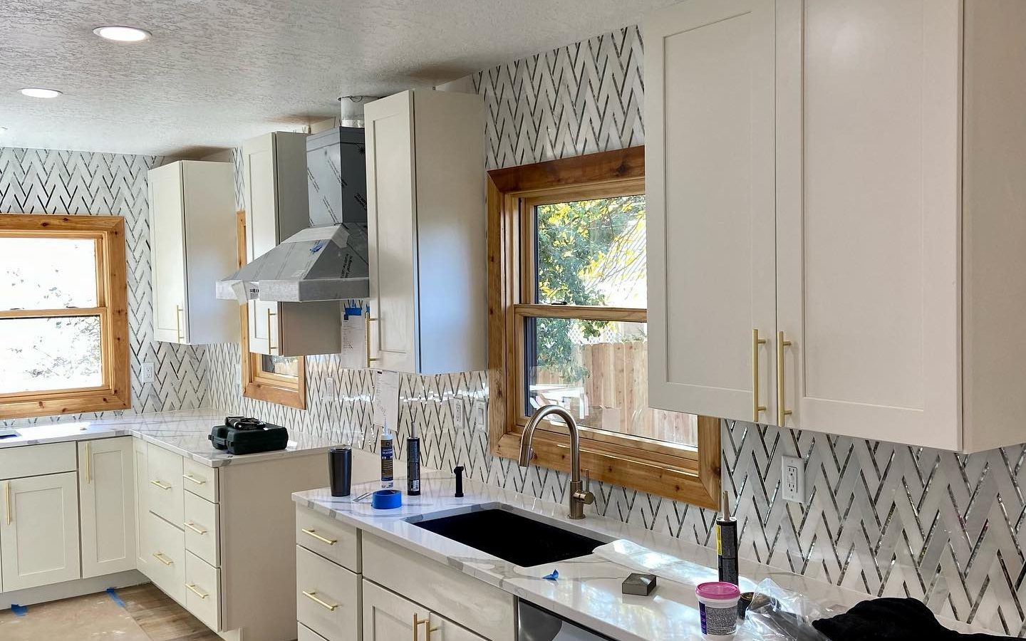 Downtown loft backsplash